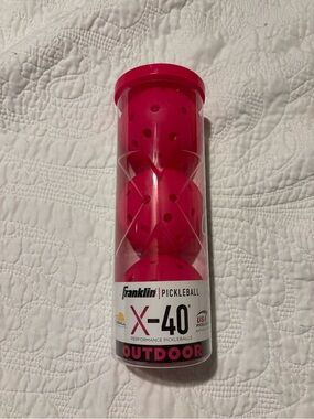 Franklin X-40 Pickleball Balls 3pack hot pink